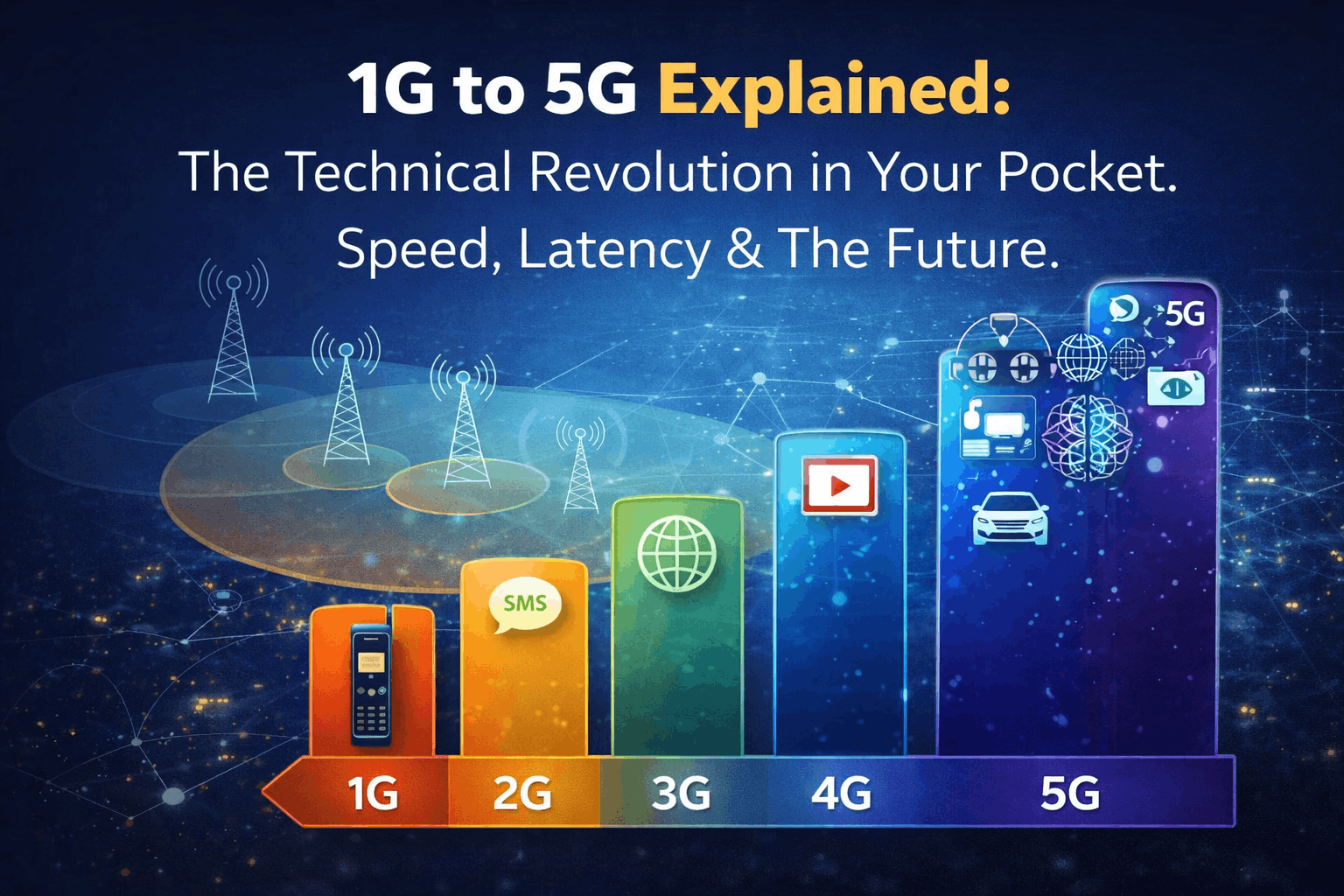 1G to 5G Decoded: The Technical Evolution That Transformed Humanity