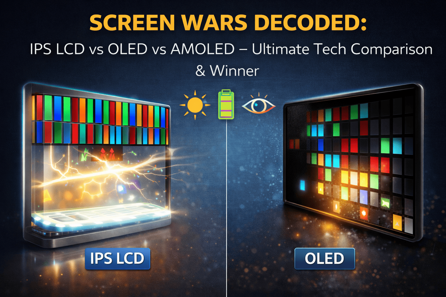 Screen Wars: Decoding IPS LCD, OLED, AMOLED & More – Which Display Technology Truly Reigns Supreme?