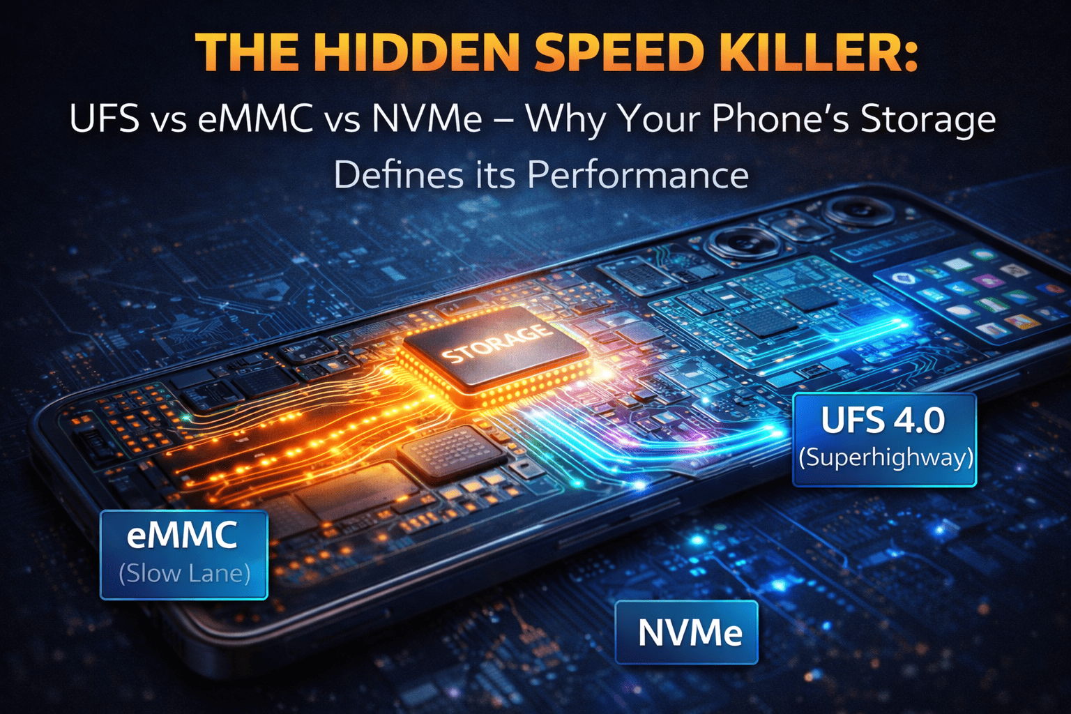 Inside Your Pocket's Filing Cabinet: UFS, eMMC, NVMe: The Storage Tech That Defines Your Phone's Speed