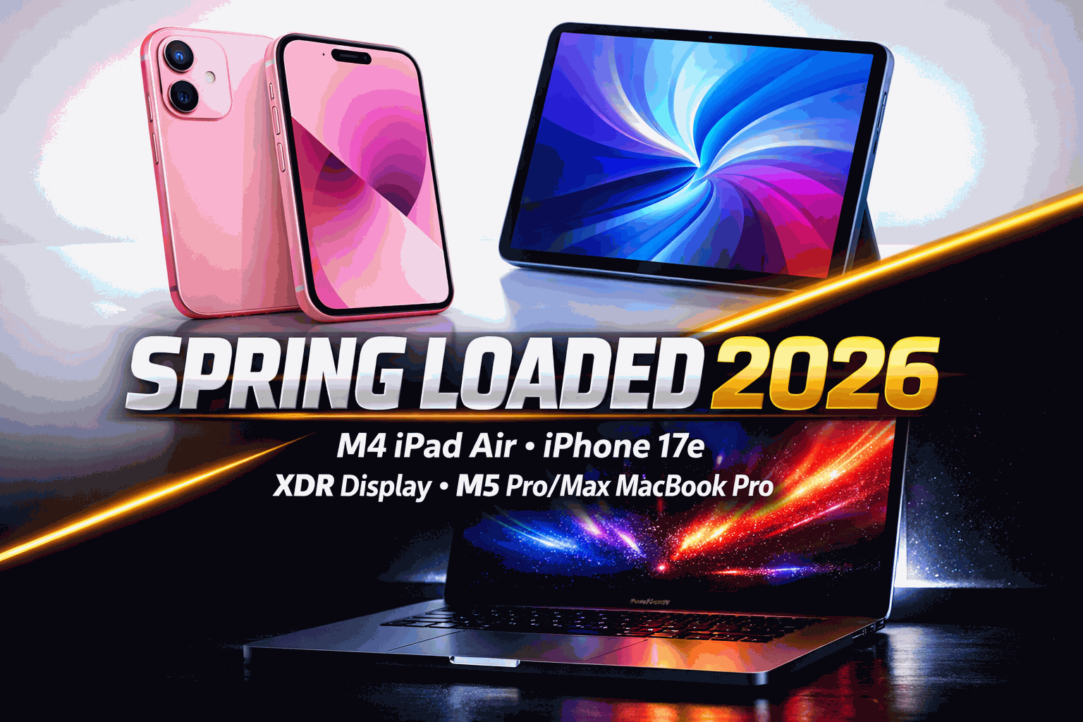Apple's Spring 2026 Spectacular: M4 iPad Air, iPhone 17e, Stunning New Displays, and M5 Pro/Max MacBook Pro Unleashed