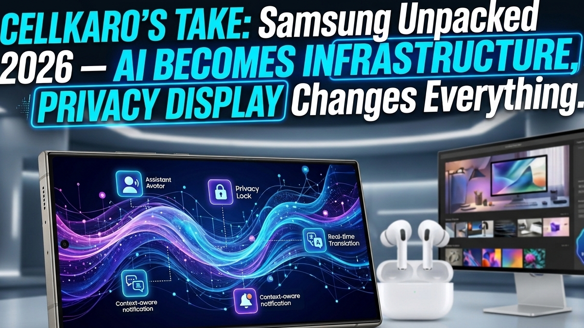 CellKaro's Take: Samsung Unpacked 2026 – AI Becomes Infrastructure, Privacy Takes Center Stage