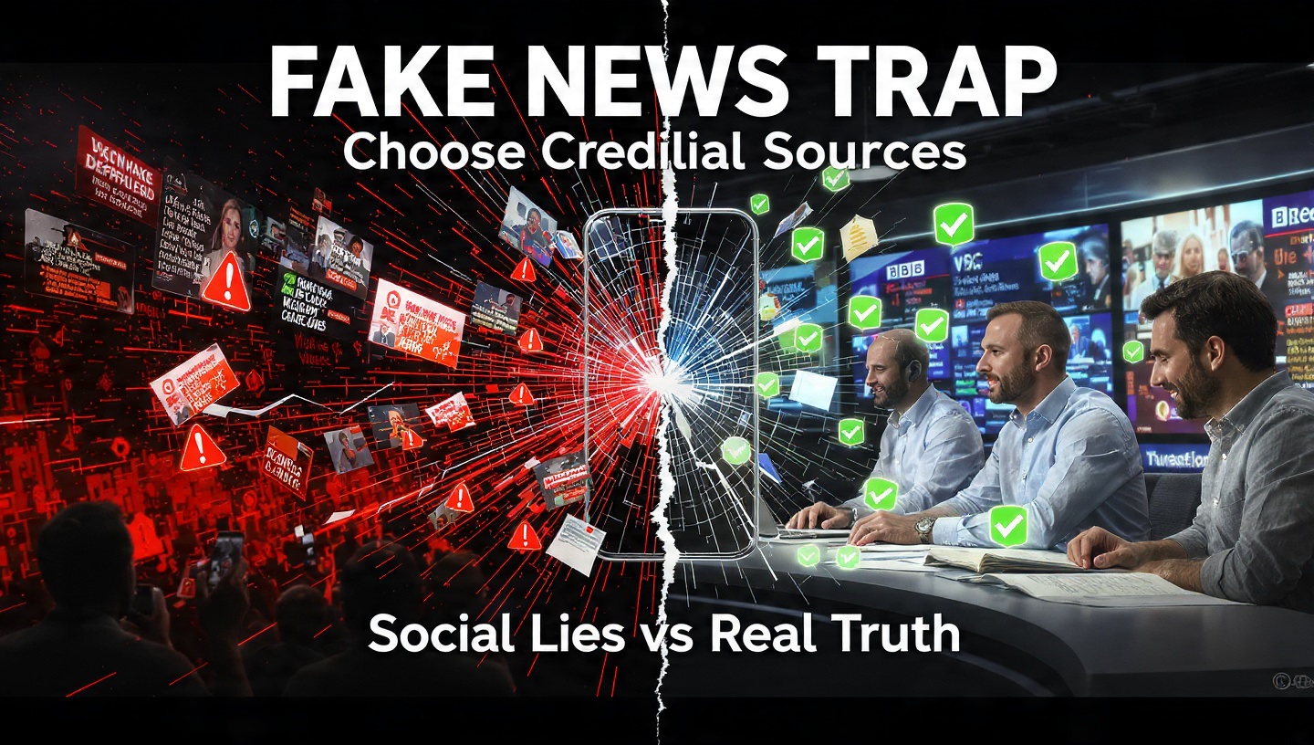 Beware the Social Media Trap: Stick to Credible News Worldwide