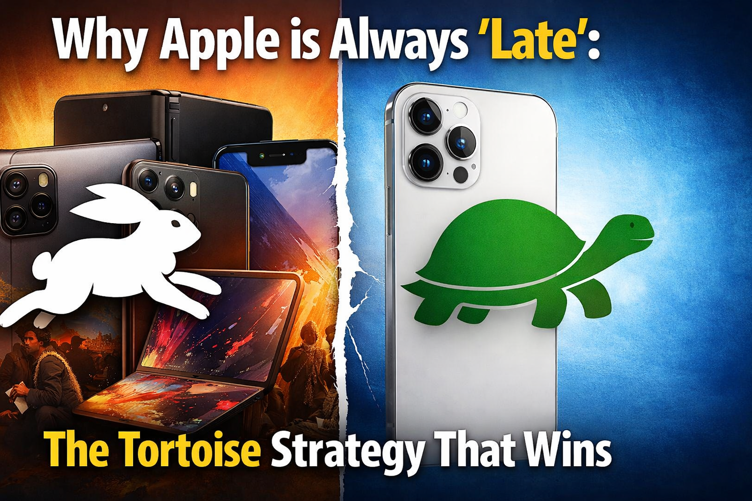 Why Apple's "Late" Design Moves Are a Feature, The Tortoise and the Hare