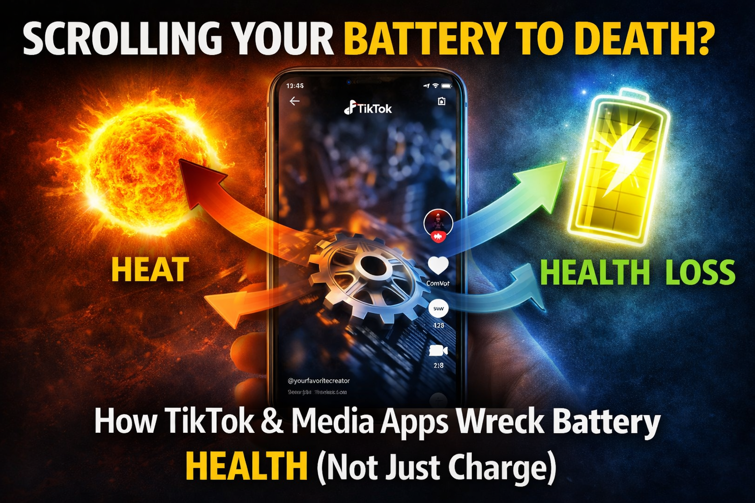 How TikTok and Media Apps Are Secretly Grinding Down Your Battery Health, The Infinite Scroll's Hidden Tax