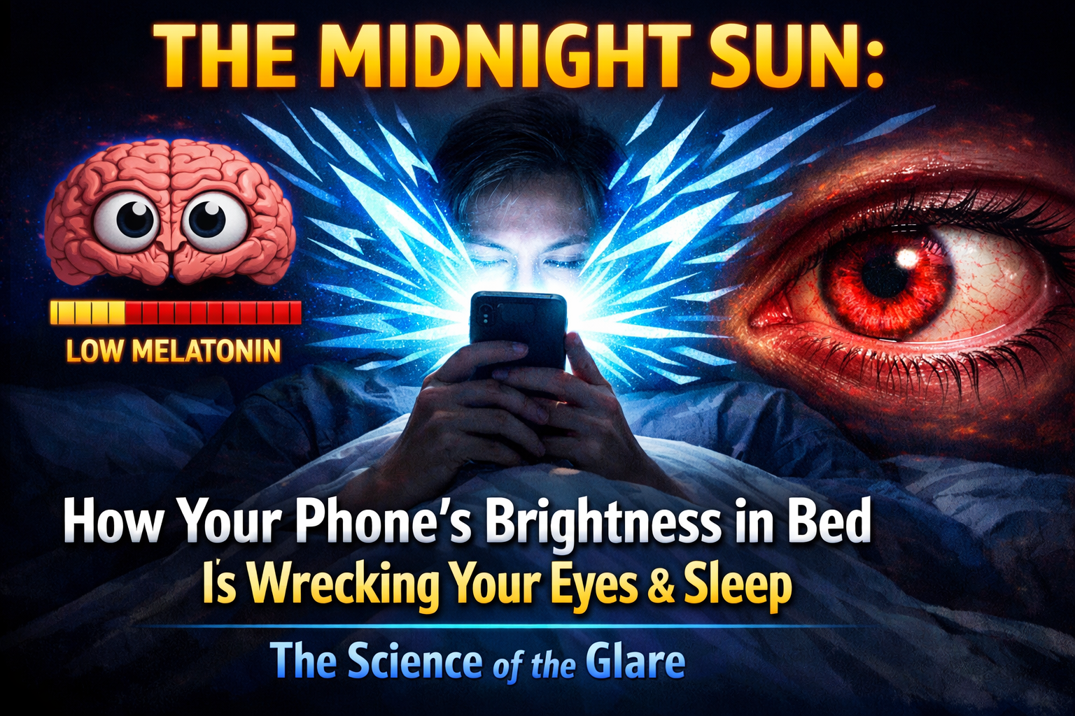 How Your Phone's Night-time Brightness is Sabotaging Your Eyes & Health⎮The Midnight Sun in Your Hands