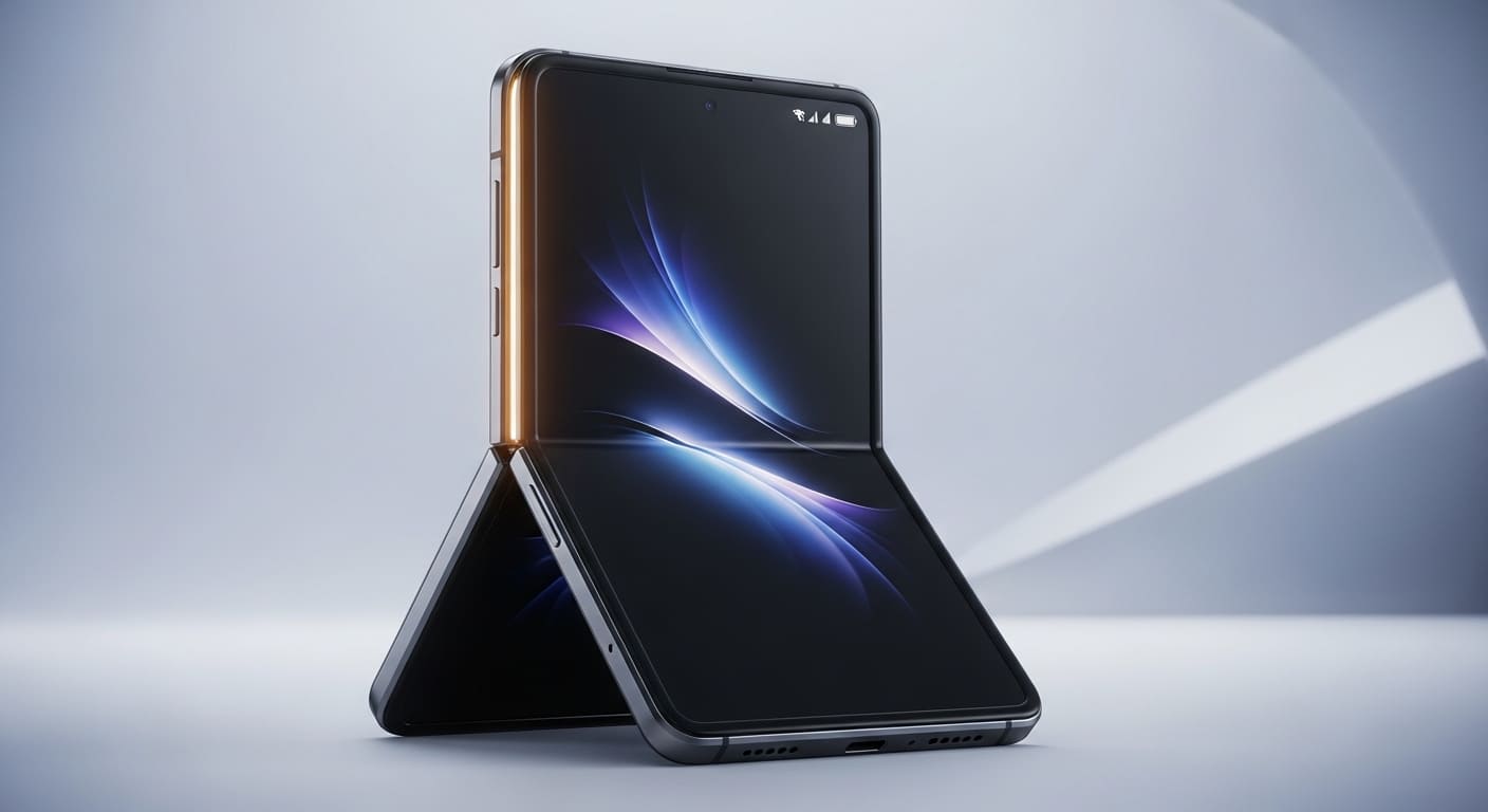 Foldable iPhone Ultra concept showing launch day challenges and futuristic smartphone design