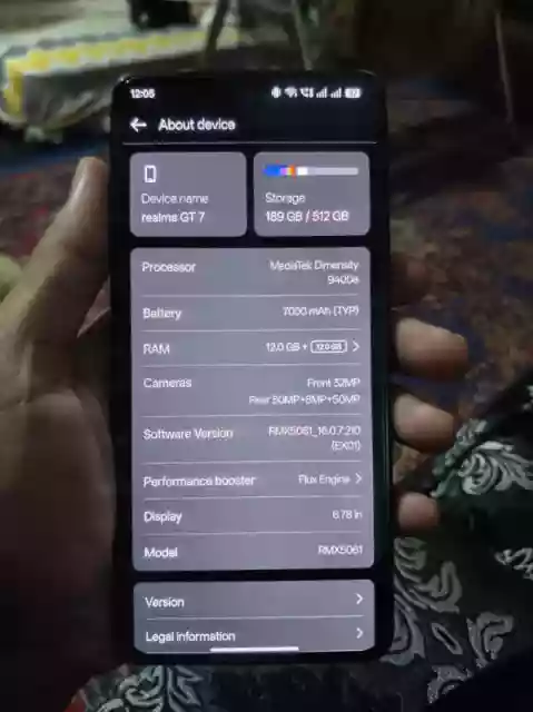 Realme GT 7 used mobile for sale
